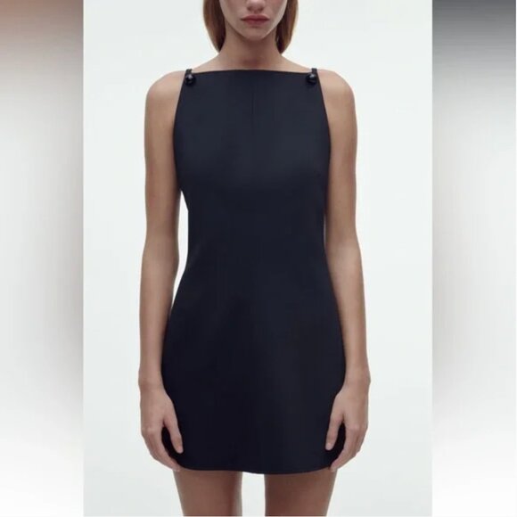 Zara Short Dress with Buttons - Picture 7 of 9